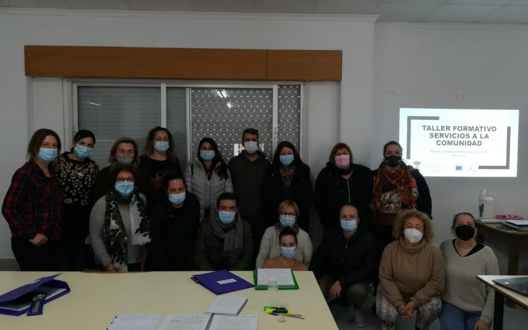 VISITA DE BIENESTAR SOCIAL AL TALLER FORMATIVO «SERVICIOS A LA COMUNIDAD».