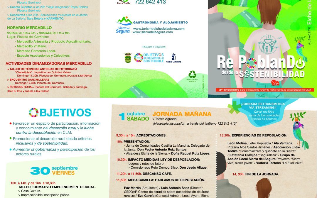 ACTIVIDADES DEL LAS II JORNADAS RE-POBLANDO DESDE LA SOSTENIBILIDAD