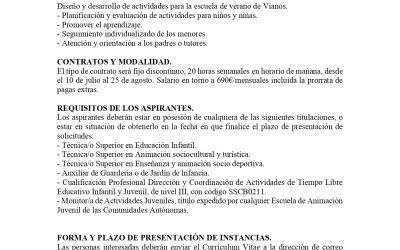 OFERTA DE EMPLEO EN VIANOS